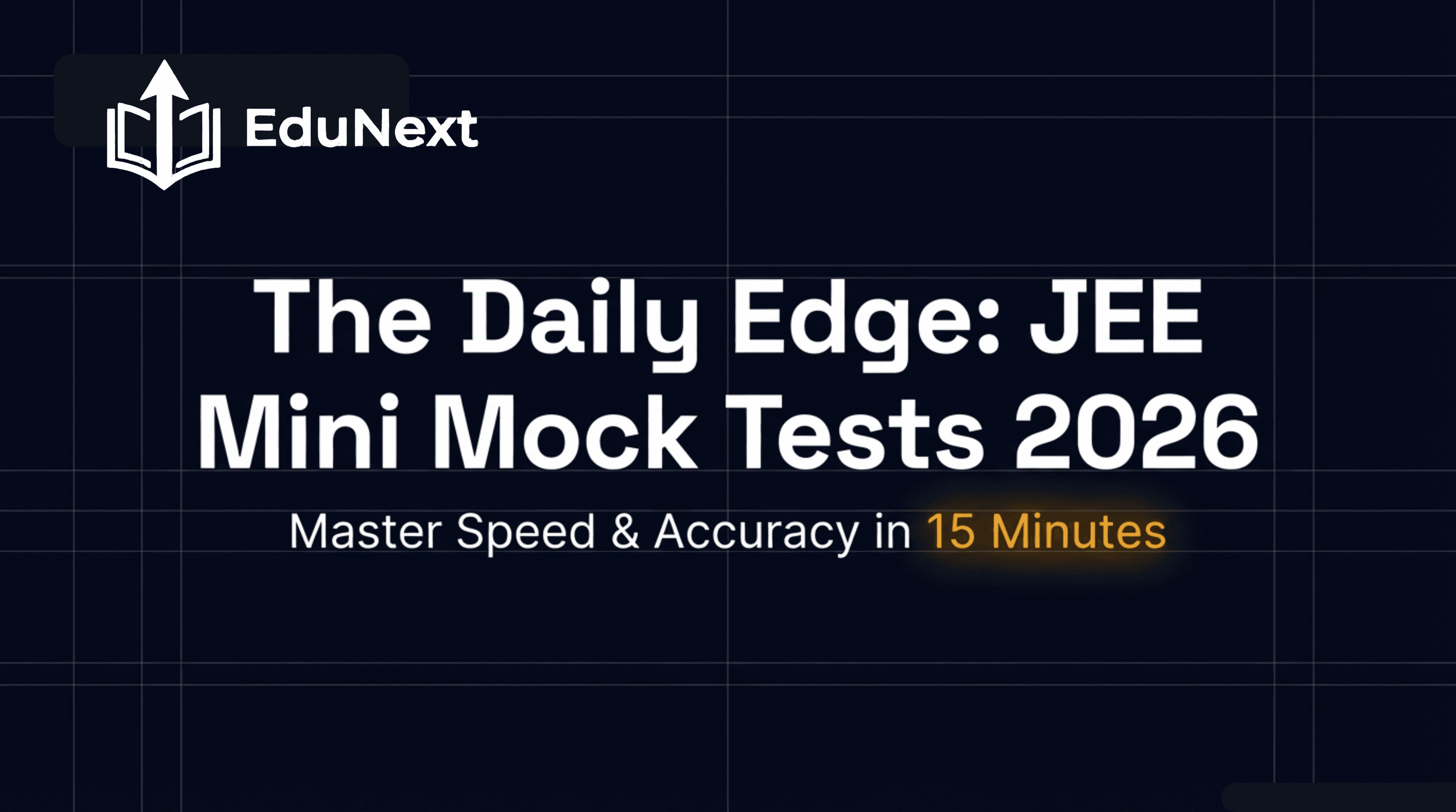 JEE Mini Mock Test 2026: Daily Practice That Actually Works