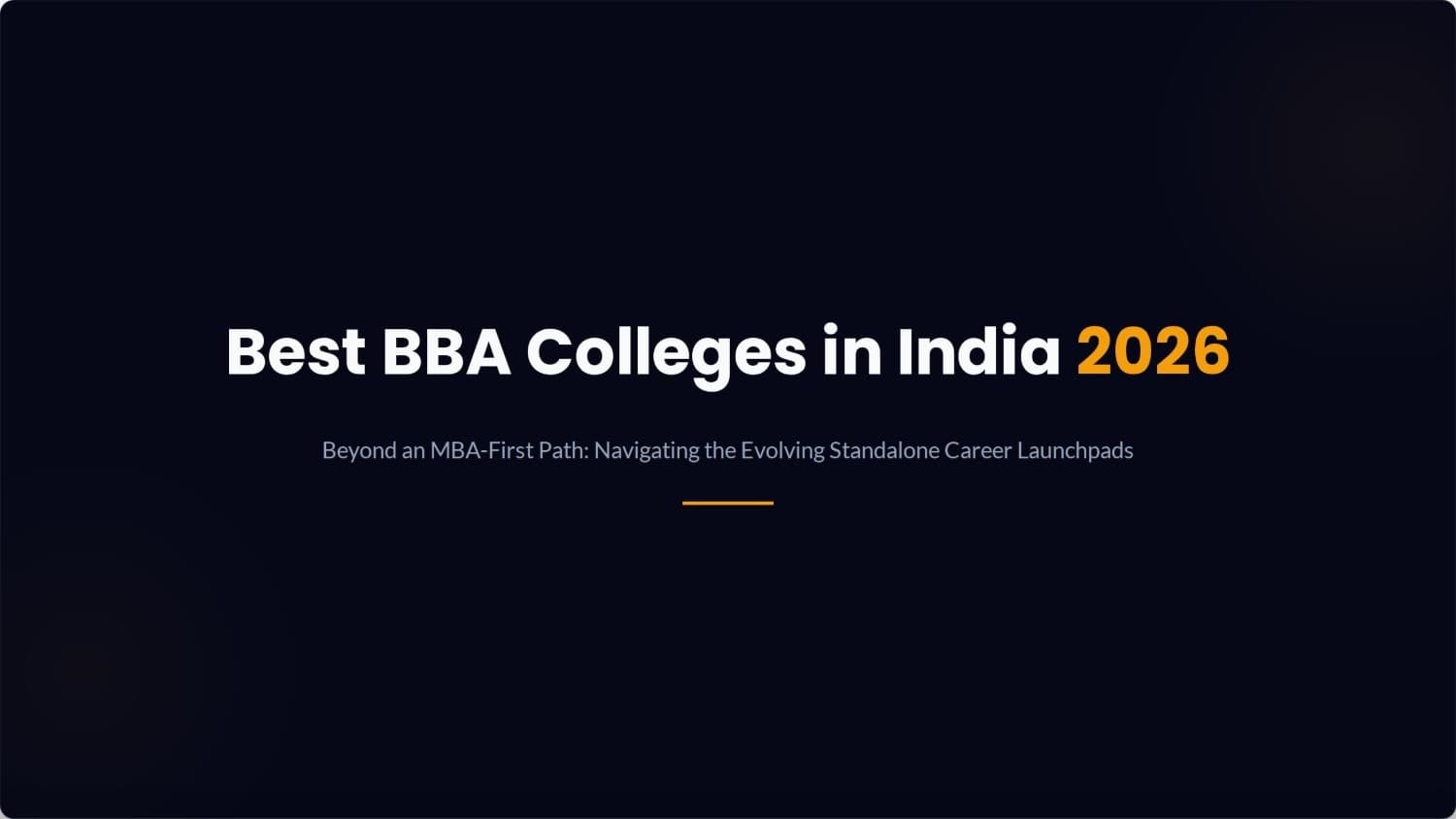 Best BBA Colleges in India 2026: NMIMS, Christ, SSCBS & More — Beyond an MBA-First Path